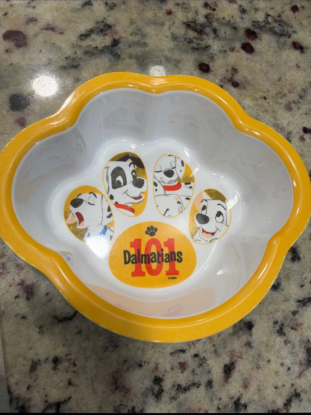 Disney 101 Dalmatians Melamine Bowl Disney Store 2008 6”